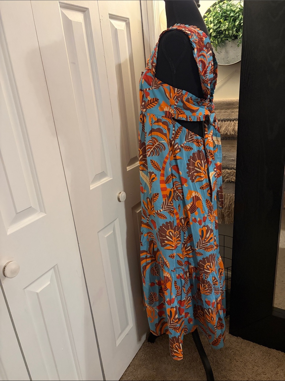 FARM Rio x Anthropologie Square-Neck Midi Dress - Picture 6 of 12
